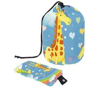 Borsa per il trucco con coulisse, borsa da viaggio per cosmetici di grande capacità, con piccola borsa con cerniera, borsa da toilette portatile per donne, dinosauri acquerello, Multicolore 11, Taglia