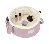 Borsa per il trucco con coulisse, grande capacità, borsa organizer per cosmetici, telefono cellulare, chiavi, Rosa scuro, Refer to description, Unisex