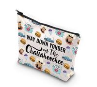 Borsa per il trucco con musica country per amanti della musica country regali con testo musicale Country Music Tour Borsa per il trucco, Way Down Regno Unito