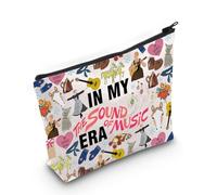 Borsa per il trucco con musica teatrale in My Sound of Era, regalo di Broadway, Music Era Eu, Borsa cosmetica con stampa