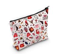 Borsa per il trucco con personaggi dei cartoni animati, regalo ispirato al film dei cartoni animati, merchandising dei cartoni animati Mabel & Dipper Twins, borsa con cerniera per, Gra-vity Falls-py2,