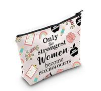 Borsa per il trucco con psicologo regalo psicologo psicoterapeuta regalo solo le donne più forti diventano psicologi borsa cosmetica, Solo il più forte 3uk, alla moda