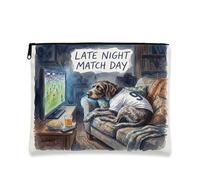 Borsa per il trucco con puntatore tedesco a pelo metallico, divertente borsa da viaggio per divano da notte, borsa da viaggio per donne, piccola borsa portatile in tela con cerniera, borsa da toilette