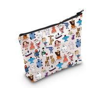 Borsa per il trucco con renna dal naso rosso, regali per renne con naso rosso, regali per elfi Hermey, Lion Deer Regno Unito