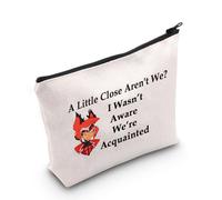 Borsa per il trucco con scritta "A Little Close aren't We?" "I Wasn't Aware We're Know" (lingua italiana non garantita), Un po 'vicino non siamo noi