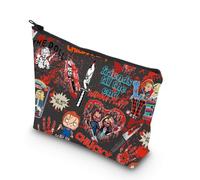 Borsa per il trucco con scritta "Friends Til The End", idea regalo per la figlia, Blk-til il End Bag, BORSA