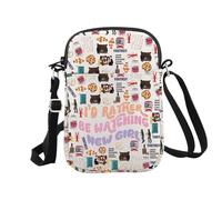Borsa per il trucco con scritta "I'd Rather Be Watching TV Show", Guardando il nuovo Cr Eu, Borsa cosmetica con stampa
