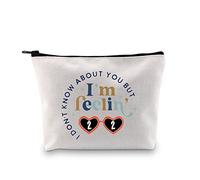 Borsa per il trucco con scritta "I'm Feeling 22", idea regalo per i fan del cantante, Mi sento 22 Ku, alla moda