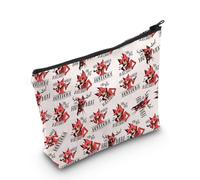 Borsa per il trucco con scritta "Like Bad Meat" per amanti dei cartoni animati, regalo ispirato ai cartoni animati, idea regalo per amanti degli anime, Carattere Hotel Cartoon