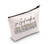 Borsa per il trucco con scritta "So God Made A Grandma" con scritta "Nana Life Gift So God Made A Grandma", Così Dio ha fatto una nonna