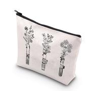 Borsa per il trucco con spada leggera floreale E0748 Regali This is the Way Galaxy Gifts Science Movie Inspired Zipper Bag, 3floral Regno Unito