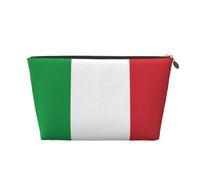 Borsa per il trucco con stampa bandiera italiana per donna borsa da toilette da viaggio in pelle impermeabile per articoli da toeletta borsa cosmetica, Oro, Taglia unica, Beauty case