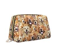 Borsa per il trucco con stampa di cani Labrador Retriever Borsa da toilette versatile borsa da toilette grande capacità borsa cosmetica per le donne, bianco, Taglia unica, Beauty case
