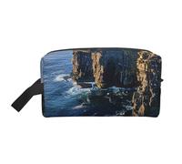 Borsa per il trucco con stampa di Clare The Cliffs, grande borsa per cosmetici da viaggio, impermeabile, organizer per articoli da toeletta, per donne, mamme e ragazze