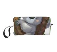 Borsa per il trucco con stampa di koala che abbraccia l'albero semplice da viaggio borsa cosmetica impermeabile borsa da toilette organizer per donne mamme ragazze
