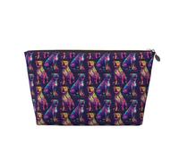 Borsa per il trucco con stampa di pitbull, trousse da viaggio per cosmetici, trousse da viaggio per donne, grazioso astuccio organizer per trucchi in pelle