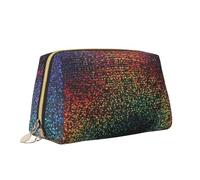 Borsa per il trucco con stampa olografica di sogni borsa da toilette versatile borsa cosmetica di grande capacità per le donne, bianco, Taglia unica, Beauty case
