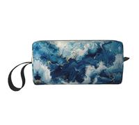 Borsa per il trucco con stampa "Within The Tides", borsa per cosmetici resistente, borsa da viaggio per il trucco, regalo essenziale per donne e uomini, bianco, Taglia unica