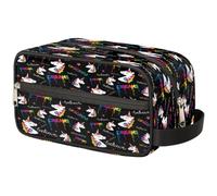 Borsa per il trucco con unicorni magici per donne, uomini, bambini, ragazze, ragazzi, con stampa di unicorni, borsa da viaggio per articoli da toeletta per cosmetici, organizer da doccia, Colore,