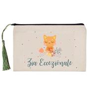 Borsa per il trucco cotone 'Zia eccezionale" idea regalo per natale, festa, anniversario…