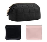 Borsa Per Il Trucco Da 1 Pezzi E 2 Pezzi Mini Borse Di Rossetto, Borse Per Trucco Di Grande Capacità, Borse Per Il Trucco Da Viaggio, Borse Da Stoccaggio Da Toeletta.