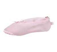 Borsa per il trucco da balletto, graziosa borsa per scarpe da ballo con fiocco, borsa per trucco da danza con cerniera, borsa portatile da appendere con gancio per gli amanti della danza, stile 1
