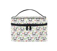 Borsa per il trucco da donna a forma di panda con fiore carino, Come nella foto, Taglia unica, Zaini