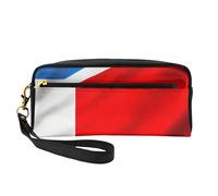 Borsa per il trucco da donna con bandiera del Costa Rica, impermeabile, per scuola, ufficio, viaggi, uso quotidiano