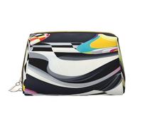 Borsa per il trucco da donna Toiletrie Showe Brush Cura della pelle Organizer da viaggio Borsa Me Grande borsa per il trucco Accessori Bagsmart ToteRotation and Curve, Bianco, Taglia unica, Bianco