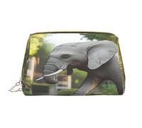 Borsa per il trucco da donna Toiletrie Showe Brush Cura della pelle Organizer da viaggio Borsa Me Grande borsa per il trucco Accessori Bagsmart ToteThe Elephant in Utopia, bianco, Taglia unica