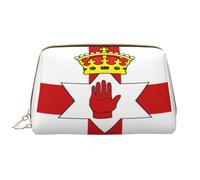 Borsa per il trucco da donna Toiletrie Showe Brush Cura della pelle Organizzatore da viaggio Borsa Me Grande borsa per il trucco Accessori Bagsmart ToteFlag of Northern Ireland, bianco, Taglia unica