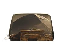 Borsa per il trucco da donna Toiletrie Showe Brush Cura della pelle Organizzatore da viaggio Borsa Me Grande borsa per il trucco Accessori Bagsmart ToteThe Pyramid of the Lost World, bianco, Taglia