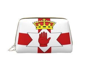 Borsa per il trucco da donna Toiletrie Showe Brush Cura della pelle Organizzatore da viaggio Borsa Me Grande borsa per il trucco Accessori Bagsmart ToteFlag of Northern Ireland, bianco, Taglia unica