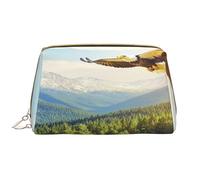 Borsa per il trucco da donna Toiletrie Showe Pennello Cura della pelle Organizzatore da viaggio Borsa Me Grande borsa per il trucco Accessori Bagsmart ToteAn aagle is flying, bianco, Taglia unica
