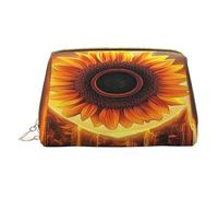 Borsa per il trucco da donna Toiletrie Showe Pennello Cura della pelle Organizzatore da viaggio Borsa Me Grande Borsa per il trucco Accessori Bagsmart Tote Sky Giant Girasole, bianco, Taglia unica