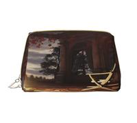 Borsa per il trucco da donna Toiletrie Showe Pennello Cura della pelle Organizzatore da viaggio Borsa Me Grande borsa per il trucco Accessori Bagsmart ToteThe pozzo del fuoco nella biblioteca