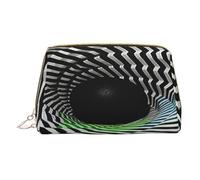 Borsa per il trucco da donna Toiletrie Showe Pennello Cura della pelle Organizzatore da viaggio Borsa Me Grande Borsa per il trucco Accessori Bagsmart Tote Hypnosis tunnel, bianco, Taglia unica