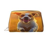 Borsa per il trucco da donna Toiletrie Showe Pennello Cura della pelle Organizzatore da viaggio Borsa Me Grande borsa per il trucco Accessori Bagsmart Tote Happy little dog1, bianco, Taglia unica