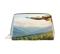 Borsa per il trucco da donna Toiletrie Showe Pennello Cura della pelle Organizzatore da viaggio Borsa Me Grande borsa per il trucco Accessori Bagsmart Tote Un'aquila sta volando, bianco, Taglia unica
