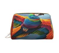 Borsa per il trucco da donna Toiletrie Showe Pennello Cura della pelle Organizzatore da viaggio Borsa Me Grande Borsa per il trucco Accessori Bagsmart Tote Piume colorate, bianco, Taglia unica