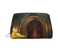 Borsa per il trucco da donna Toiletrie Showe Pennello Cura della pelle Organizzatore da viaggio Borsa Me Grande Borsa per il trucco Accessori Bagsmart Tote The Rose in the Fairy Tale World, bianco