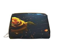 Borsa per il trucco da donna Toiletrie Showe Pennello Cura della pelle Organizzatore da viaggio Borsa Me Grande borsa per il trucco Accessori Bagsmart ToteDim strade con rose dorate, bianco, Taglia