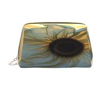 Borsa per il trucco da donna Toiletrie Showe Pennello Cura della pelle Organizzatore da viaggio Borsa Me Grande borsa per il trucco Accessori Bagsmart Tote Elegante tessuto con sfondo di girasole