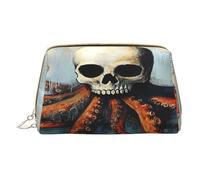 Borsa per il trucco da donna Toiletrie Showe Pennello Cura della pelle Organizzatore da viaggio Borsa Me Grande Borsa per il trucco Accessori Bagsmart Tote Sirena Surrealismo, bianco, Taglia unica
