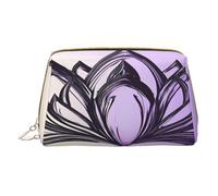 Borsa per il trucco da donna Toiletrie Showe Pennello Cura della pelle Organizzatore da viaggio Borsa Me Grande Borsa per il trucco Accessori Bagsmart Tote Lotus Mandala, bianco, Taglia unica