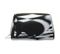 Borsa per il trucco da donna Toiletrie Showe Pennello Cura della pelle Organizzatore da viaggio Borsa Me Grande Borsa per il trucco Accessori Bagsmart Tote Rendering a strisce bianche, bianco, Taglia