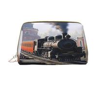 Borsa per il trucco da donna Toiletrie Showe Pennello Cura della pelle Organizzatore da viaggio Borsa Me Grande borsa per il trucco Accessori Bagsmart Tote Chestnut treno, bianco, Taglia unica