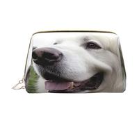 Borsa per il trucco da donna Toiletrie Showe Pennello Cura della pelle Organizzatore da viaggio Borsa Me Grande borsa per il trucco Accessori Bagsmart Tote Happy little dog, bianco, Taglia unica