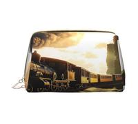Borsa per il trucco da donna Toiletrie Showe Pennello Cura della pelle Organizzatore da viaggio Borsa Me Grande Borsa per il trucco Accessori Bagsmart Tote treno a vapore, bianco, Taglia unica