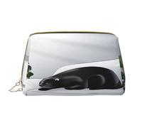 Borsa per il trucco da donna Toiletrie Showe Pennello per la cura della pelle Organizer da viaggio Borsa Me Grande borsa per il trucco Accessori Bagsmart ToteSad tricheco, bianco, Taglia unica